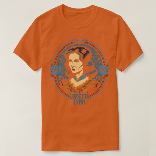 Loretta Lynn Retro Style Country Fan Design 2 T-Shirt (Design vorne)