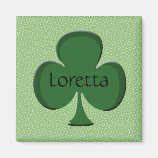 Loretta Shamrock Name Magnet