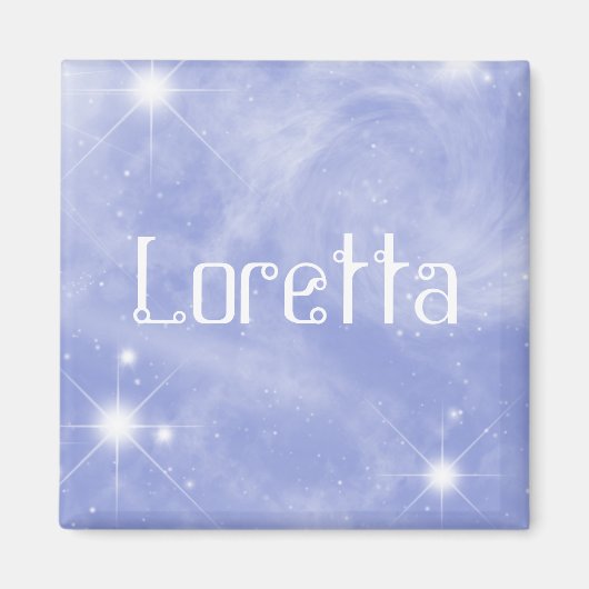 Loretta Starry Name Magnet (Vorne)