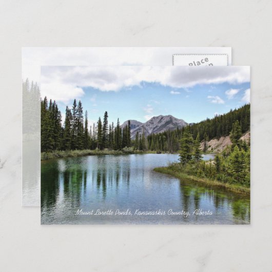 Lorette Ponds Kananaskis Country Alberta Postkarte (Vorne/Hinten)
