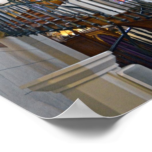 Loretto Kapelle Wunderschöne Treppe, Santa Fe, N.M Poster (Ecke)