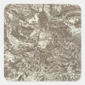 Lorgues Quadratischer Aufkleber (Vorderseite)