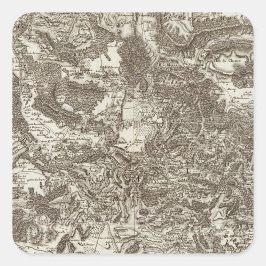 Lorgues Quadratischer Aufkleber (Vorderseite)