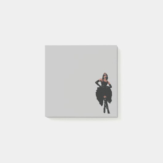 Lori Aesthetic Black Women Kunstwerk Post-it Klebezettel (Vorderseite)