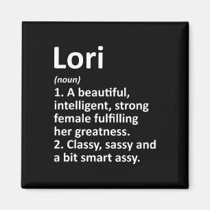 Lori Definition Personalisierter Name Lustige Weih Magnet