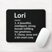 Lori Definition Personalisierter Name Lustiges Wei Mousepad (Mit Mouse)