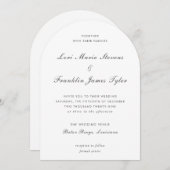 Lori Formal Elegant Wedding Einladung (Vorne/Hinten)