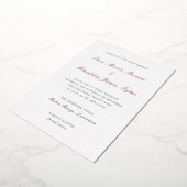 Lori Formal Elegant Wedding Folieneinladung (Gedreht)