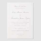 Lori Formal Elegant Wedding Save the Date Pergament Einladungen (Vorderseite)