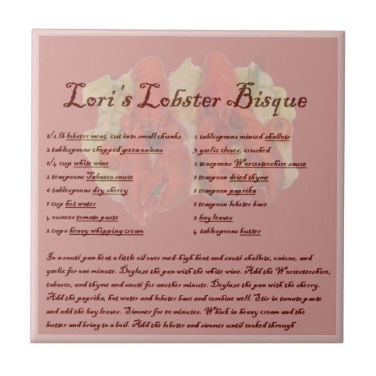 Lori Hummer Bisque Fliese (Vorderseite)