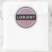Lorient City Pride Emblem – French Identity Runder Aufkleber (Tasche)