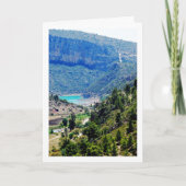 Loriguilla Reservoir Landschaft, Domeño Viejo Karte (Vorderseite)