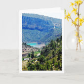 Loriguilla Reservoir Landschaft, Domeño Viejo Karte (Gelbe Blume)