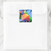 Lorikee Quadratischer Aufkleber (Tasche)
