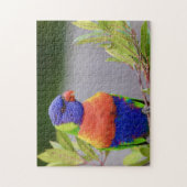 Lorikeet Bird Perched Parrot Animal Feathers Puzzle (Vertikal)