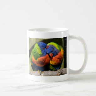 Lorikeets in der Liebe Kaffeetasse
