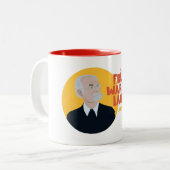 Loriot - Lustiger Spruch - Früher war mehr lametta Zweifarbige Tasse (Vorderseite Links)