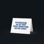 Loriot  - Pappa Ante Portas - Ruhestand   Karte<br><div class="desc">Loriot - Pappa Ante Portas - Ruhestand Entschuldige, das ist mein erster Ruhestand, Für Liebhaber deutscher kultserien und für Fans des größten deutschen Komödianten aller Zeiten. Für alle die den Humor von Loriot lieben, schätzen und ihn vermissen. All content is original and owned by me. you cannot use/sell my art...</div>