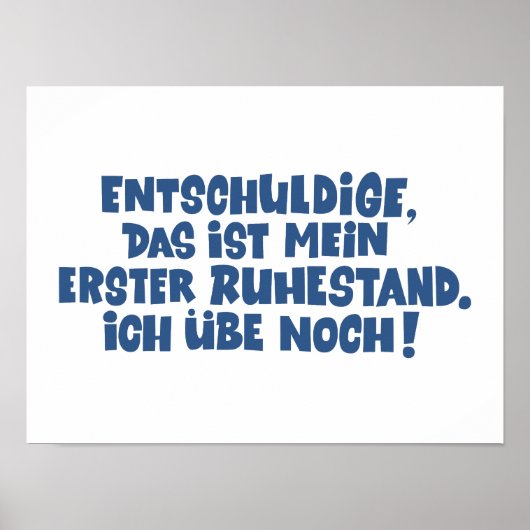 Loriot - Pappa Ante Portas - Ruhestand Poster (Vorne)