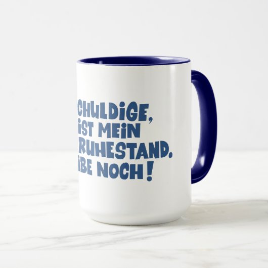 Loriot  - Pappa Ante Portas - Ruhestand   Tasse (VorderseiteRechts)