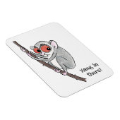 Loris 'hang in there' Kühlschrankmagnet Magnet (Rechte Seite)