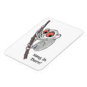 Loris 'hang in there' Kühlschrankmagnet Magnet (Linke Seite)