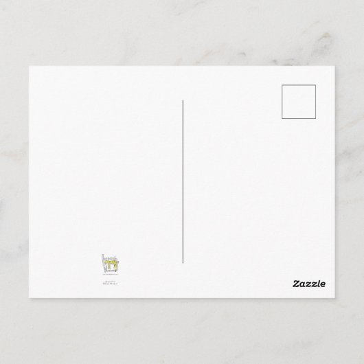 Loris 'hang in there' Postkarte (Rückseite)