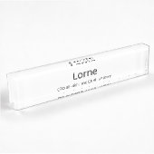 Lorne Namensplakette