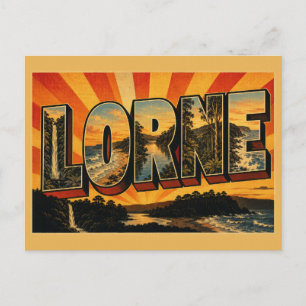 Lorne Victoria Australien Wasserfall an der Küste Postkarte