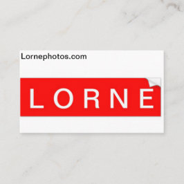 Lorne-Visitenkarte Visitenkarte