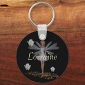 Lorraine Custom Named Fairy Keyring Schlüsselanhänger (Vorderseite)