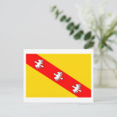 Lorraine-Flagge Postkarte (Stehend Vorderseite)