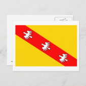 Lorraine-Flagge Postkarte (Vorne/Hinten)