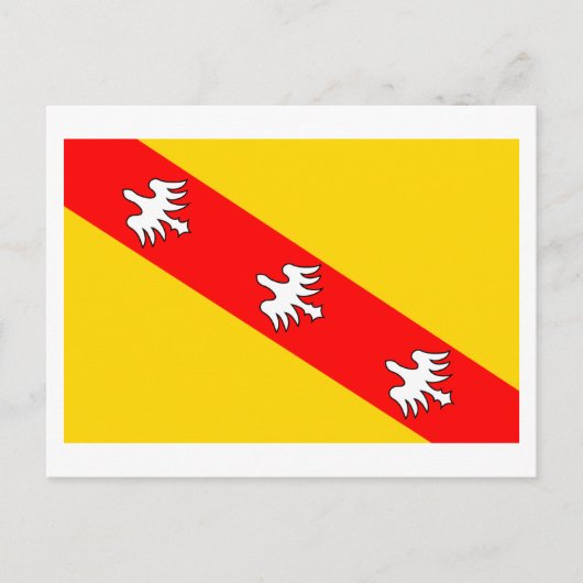 Lorraine-Flagge Postkarte (Vorderseite)