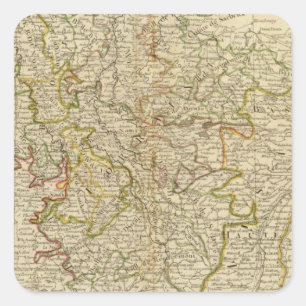 Lorraine, Frankreich Quadratischer Aufkleber