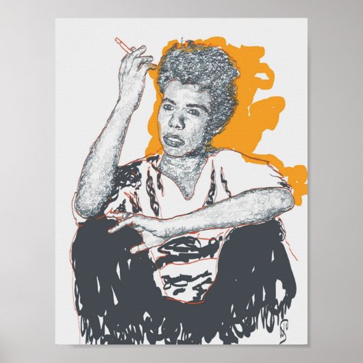 Lorraine Hansberry Young Gifts Black Poster (Vorne)