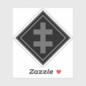 Lorraine-Kreuz - v2 (grau) Aufkleber (Blatt)