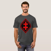 Lorraine-Kreuz - v2 (rot) T-Shirt (Vorne ganz)