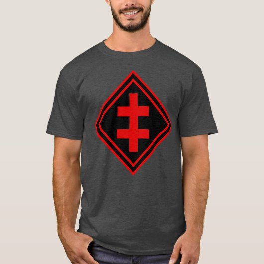 Lorraine-Kreuz - v2 (rot) T-Shirt (Vorderseite)