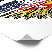 Lorraine Lorrain Flag Frankreich Tree Roots Poster (Ecke)