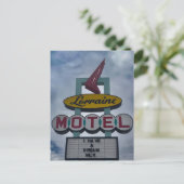 Lorraine Motel Schild Postkarte (Stehend Vorderseite)