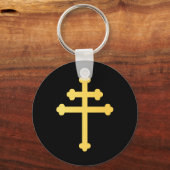 Lorrainenkreuz Schlüsselanhänger (Vorderseite)