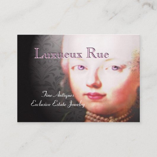 Lorraynna Französisch Barock unstrukturierbar Visitenkarte (Vorderseite)