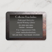 Lorraynna französischer barocker Salon Visitenkarte (Rückseite)