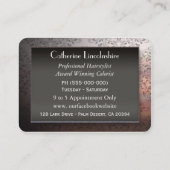 Lorraynna französischer barocker Salon Visitenkarte (Rückseite)