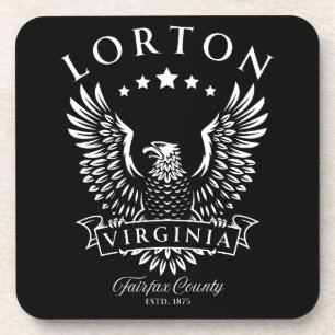 Lorton Fairfax Landkreis Virginia Vintag Eagle Getränkeuntersetzer