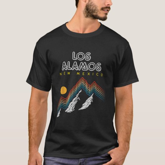 Los Alamos New Mexico USA Ski 1980s Retro T-Shirt (Vorderseite)