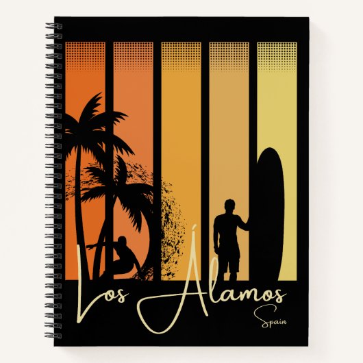Los Alamos Spanien Surfstrand Notizblock (Vorderseite)