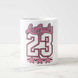 Los Angeles 23 Rosa Ästhetik-Kaffeetasse Jumbo-Tasse