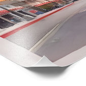 Los Angeles Aquarellkunst Fotodruck (Ecke)